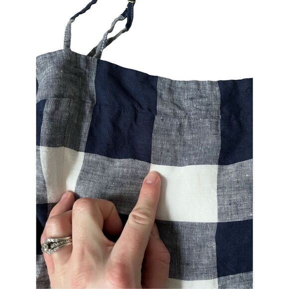 J. Crew Navy and White Checkered Jumpsuit - Picture 7 of 15